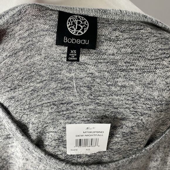 NWT bobeau grey layered sweater -  very oversized - Picture 10 of 10